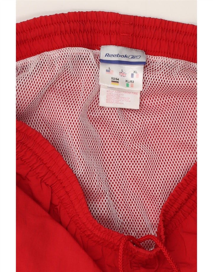 Reebok Short de sport homme grand rouge polyester