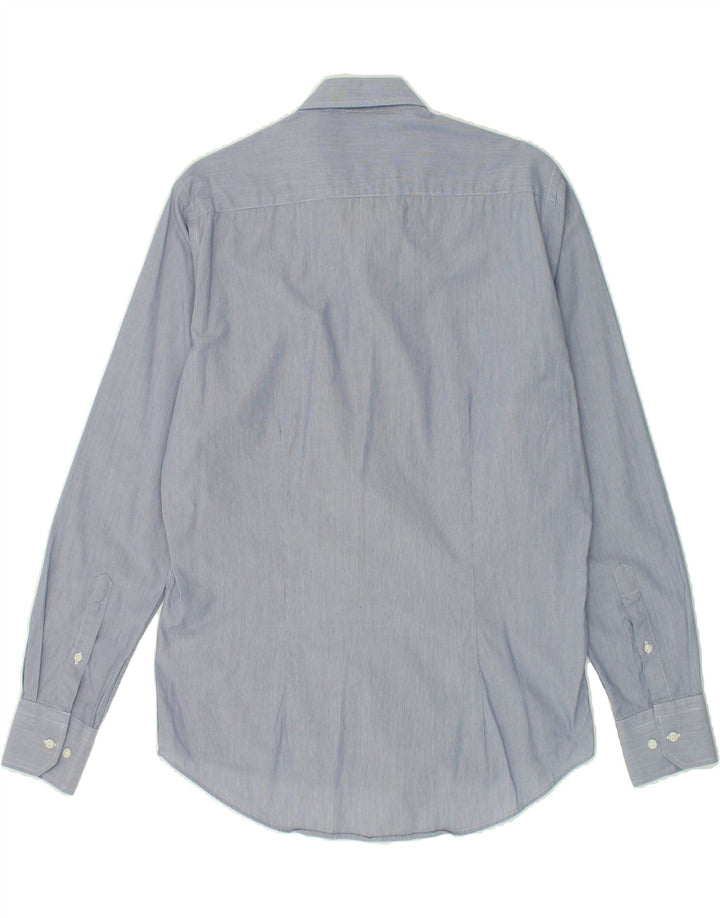 DACK'S Mens Slim Fit Shirt Medium Grey Cotton Vintage Dack's and Second-Hand Dack's from Messina Hembry 