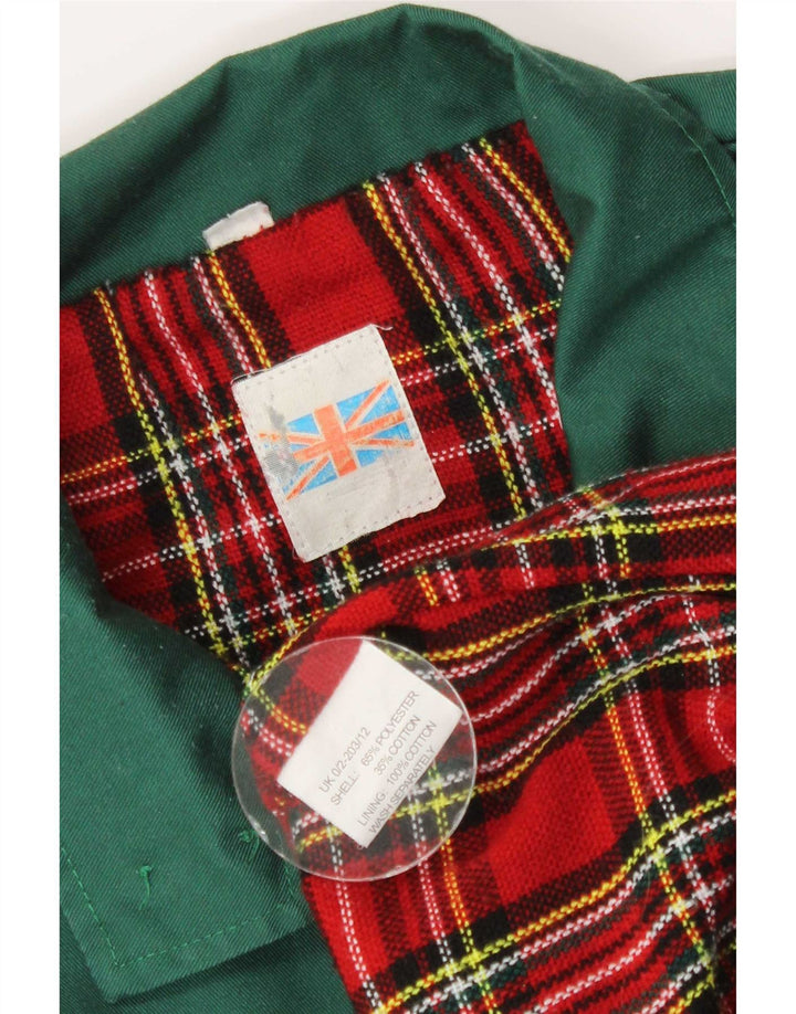 vintage Mens Bomber Jacket UK 40 Grand Polyester Vert
