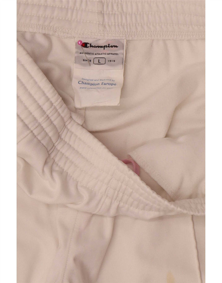 Champion Pantalon de survêtement pour femme UK 14 Large Blanc Polyester