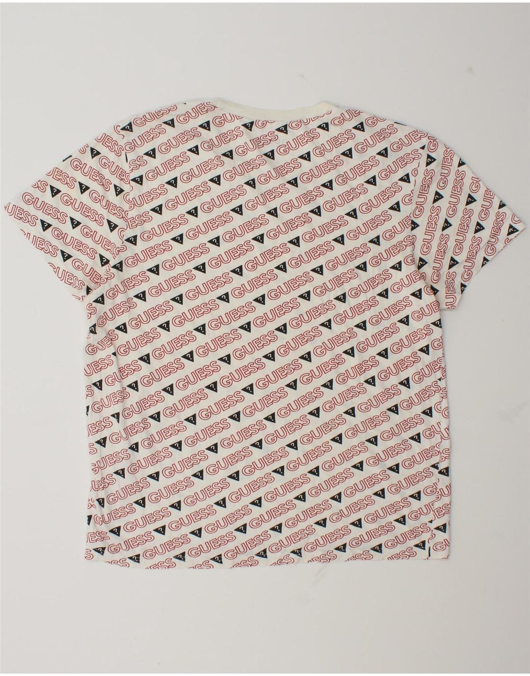 Guess T-shirt graphique pour hommes, grand, blanc