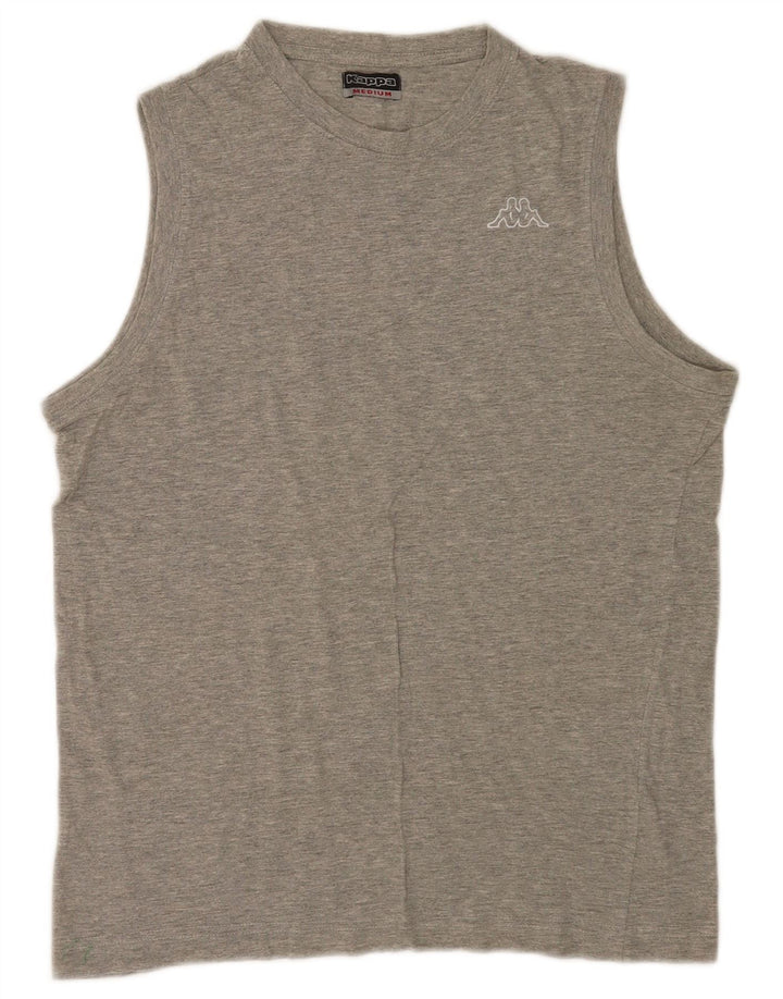 Kappa Débardeur Homme Gris Moyen Moucheté Coton