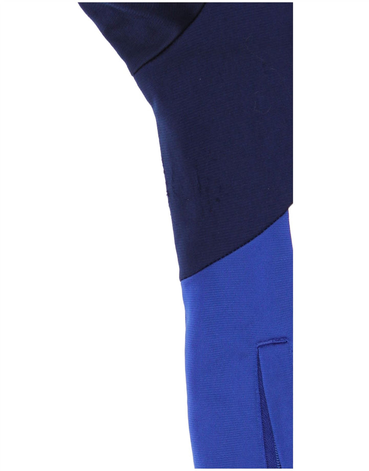 ADIDAS Veste de survêtement graphique pour hommes UK 38/40 Bleu moyen Colourblock