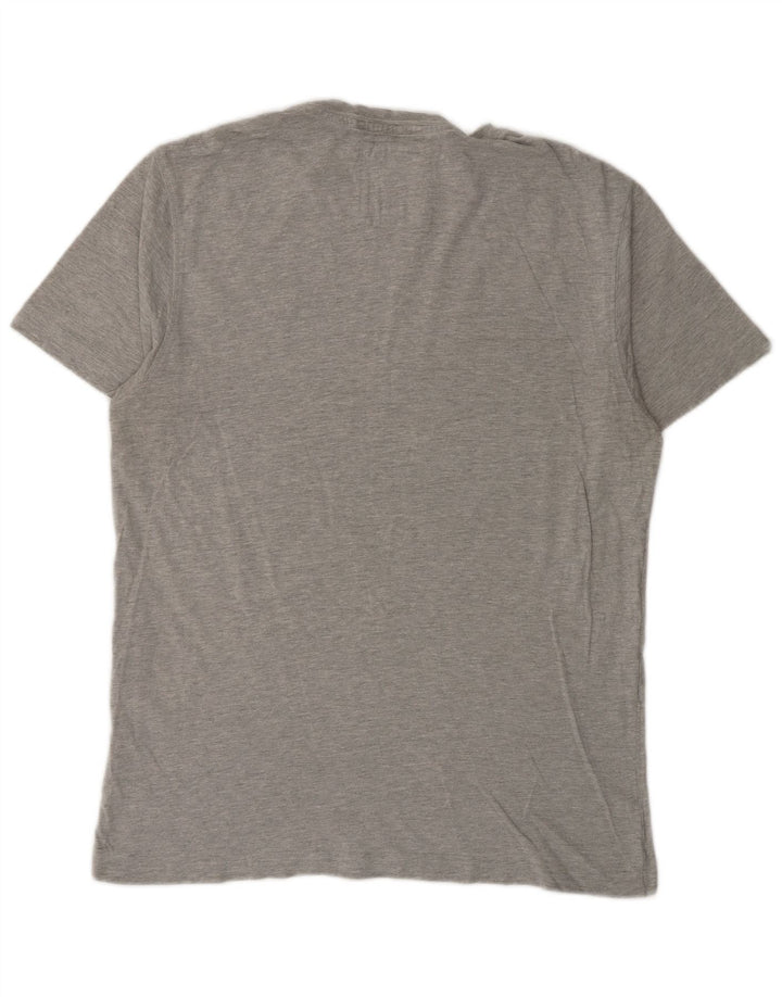 Crew Clothing T-Shirt Homme Haut Large Gris Coton