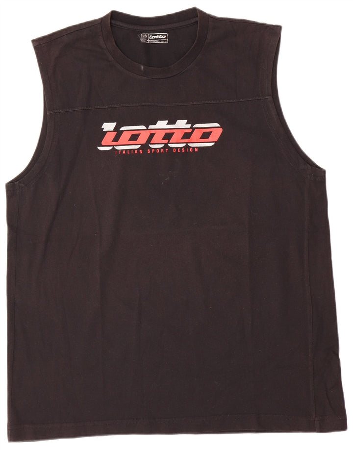 Lotto T-shirt graphique pour homme 2XL Noir