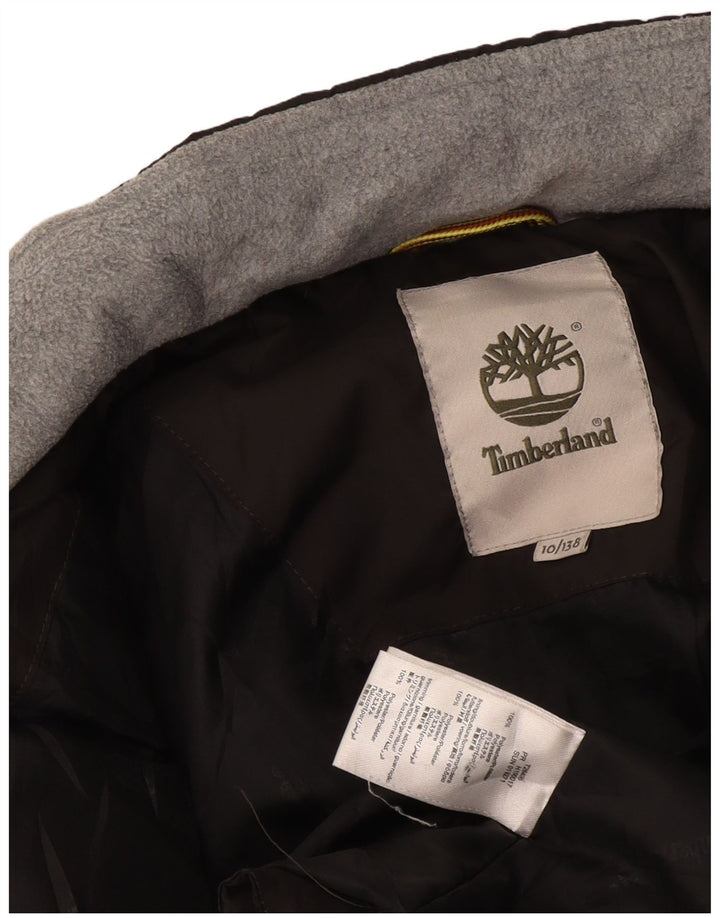 Timberland Veste matelassée garçon 9-10 ans Noir Polyester