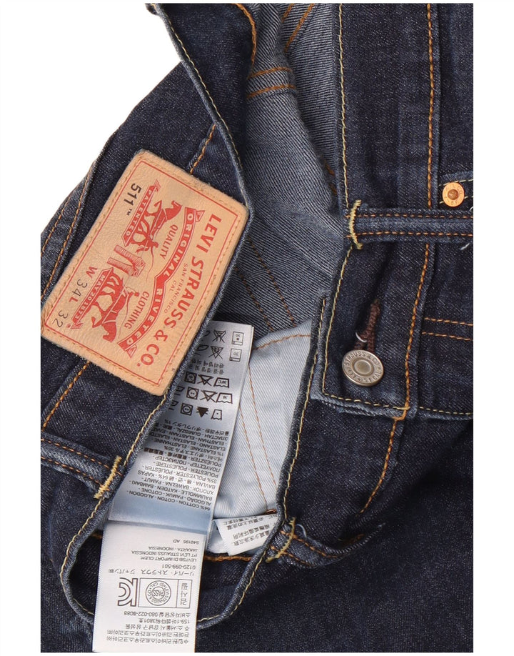 Levi's Jean Slim 511 Homme W34 L32 Bleu Marine Coton
