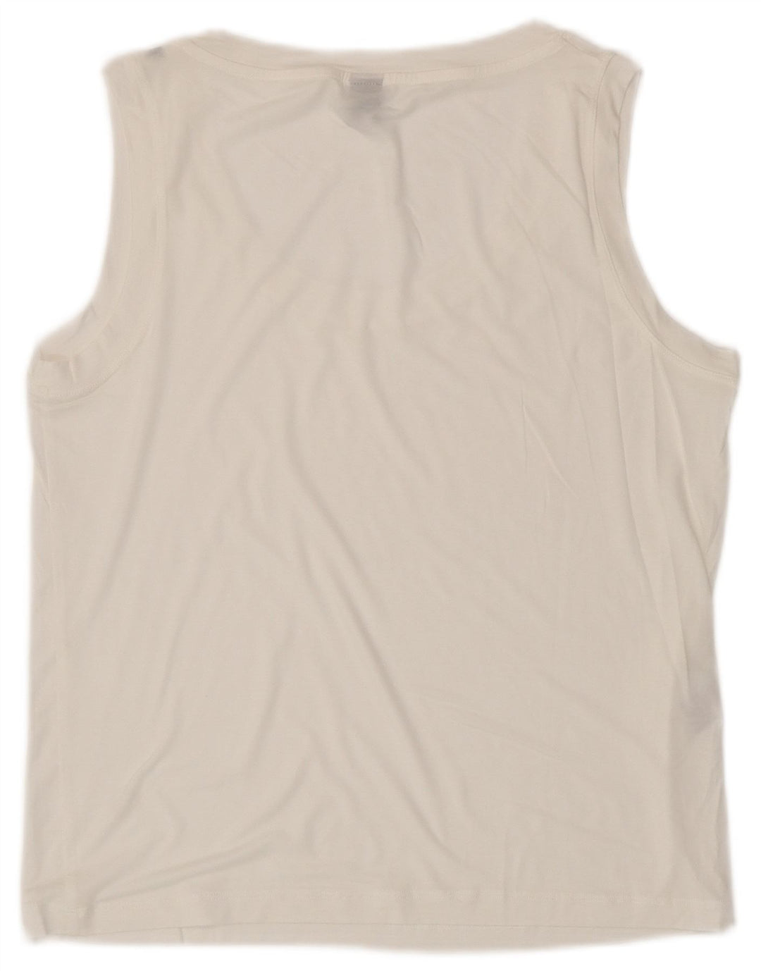 Stefanel Débardeur pour femme UK 14 Medium Blanc Lyocell