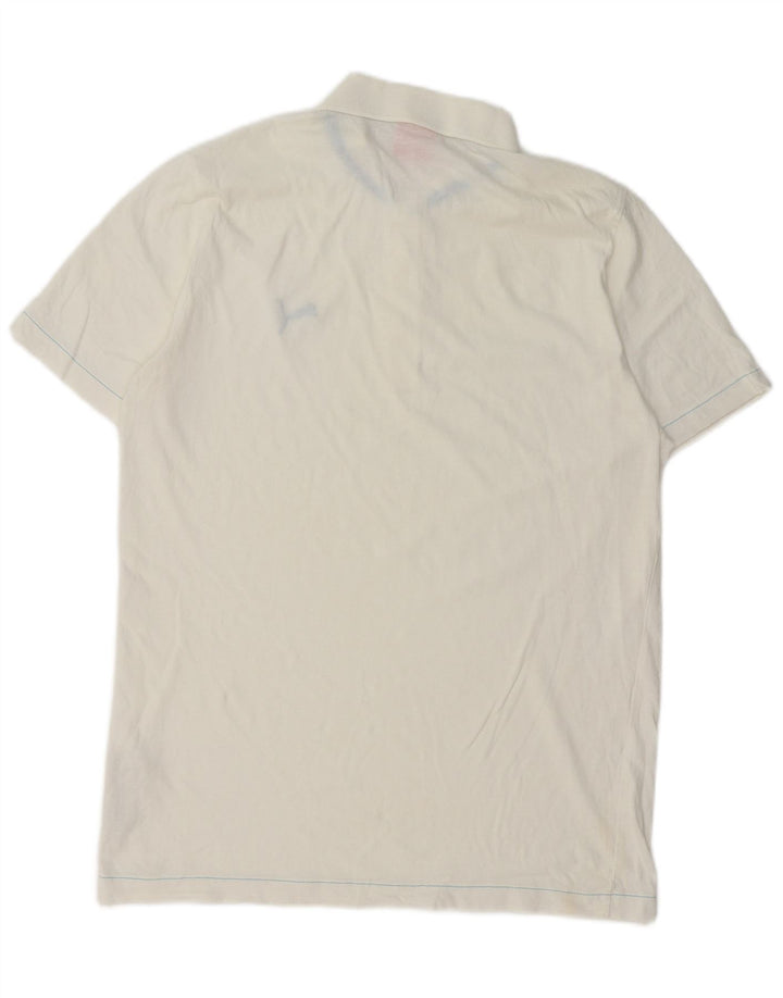 PUMA Polo Homme Blanc Moyen Coton