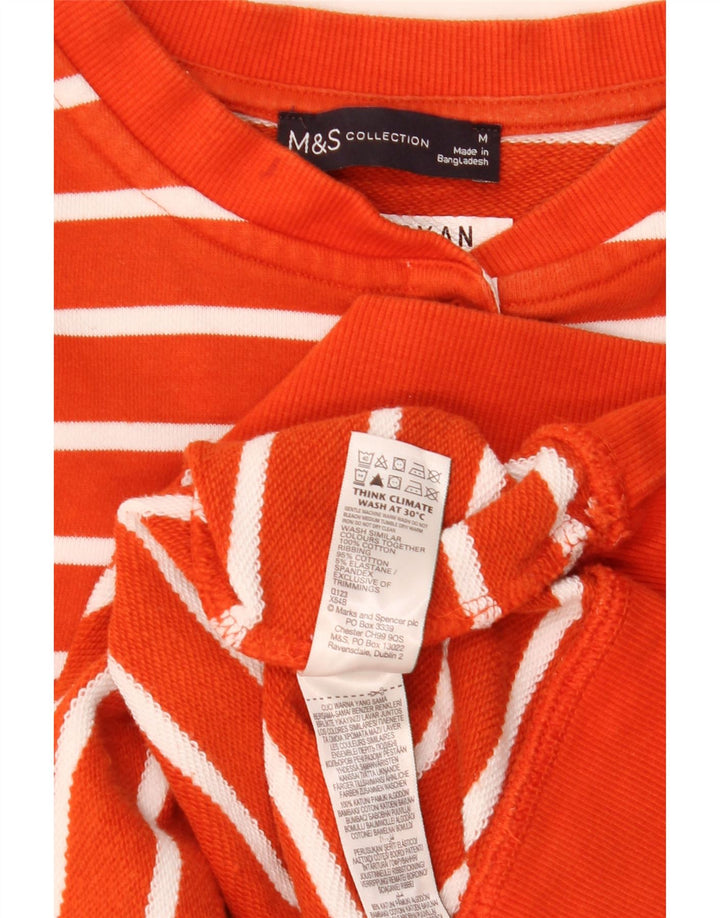 Marks & Spencer Sweat-shirt pour femme UK 44 Rayé orange moyen