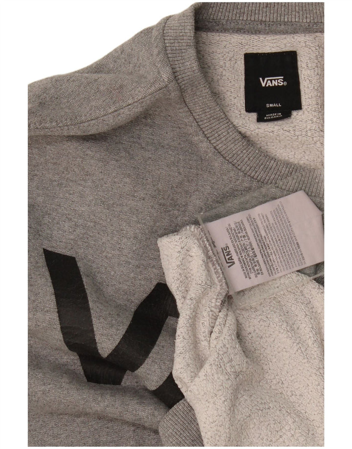 Vans Sweat-shirt graphique pour hommes en coton moucheté petit gris
