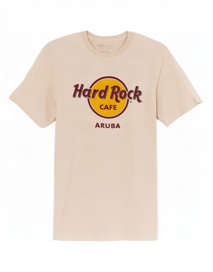 Hard Rock Cafe T-shirt graphique Aruba pour homme en coton blanc moyen