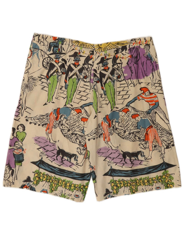 vintage Womens Graphic Shorts W33 Grand Blanc Cassé