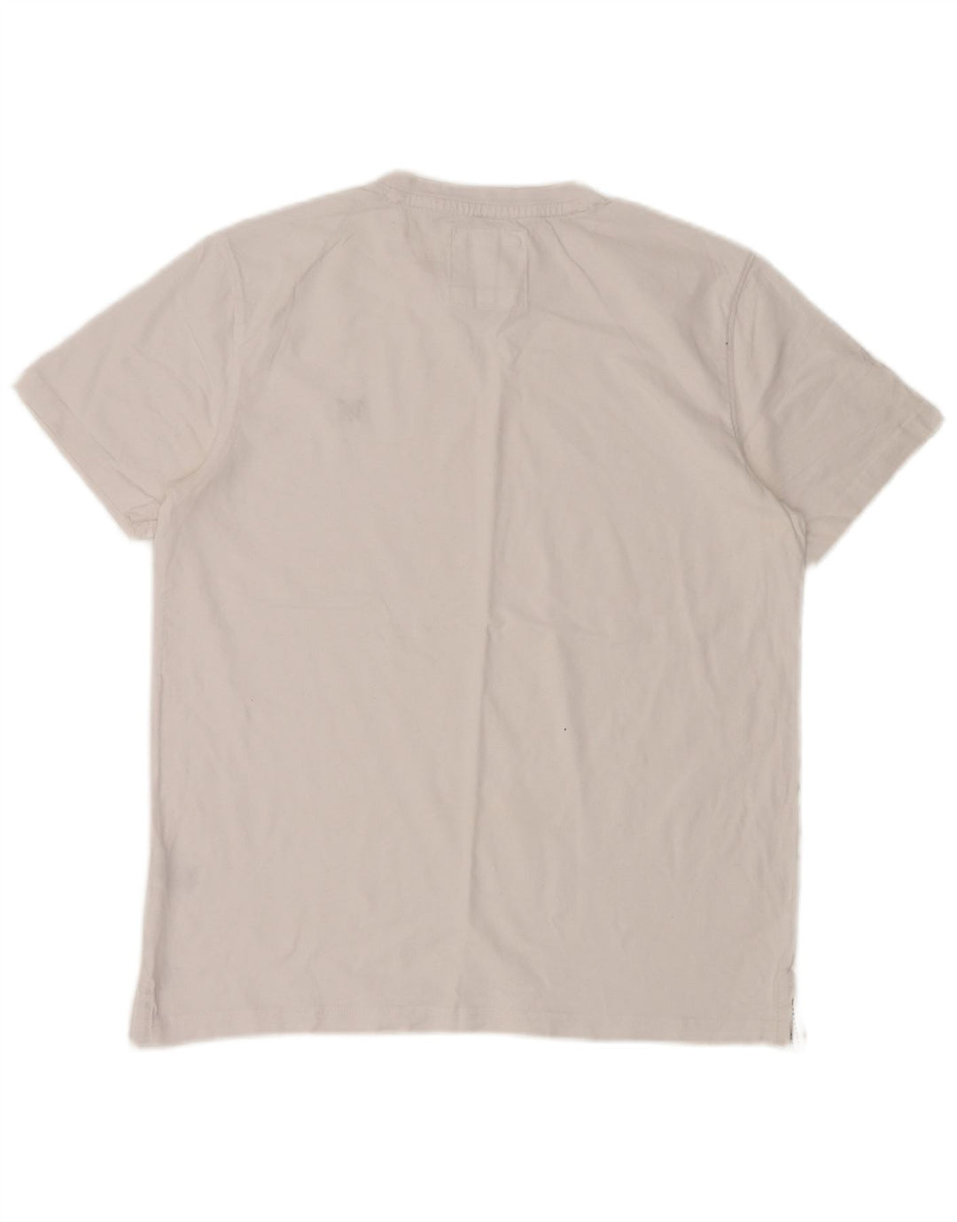 CREW CLOTHING T-Shirt Homme Haut Large Blanc Coton