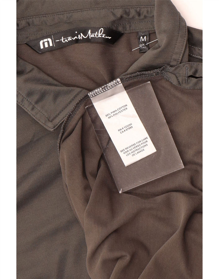 TRAVIS MATHEW Polo Homme Gris Moyen Coton