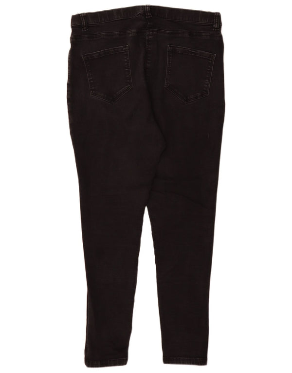 M&Co Jean Jegging Femme UK 18 XL W36 L29 Coton Noir