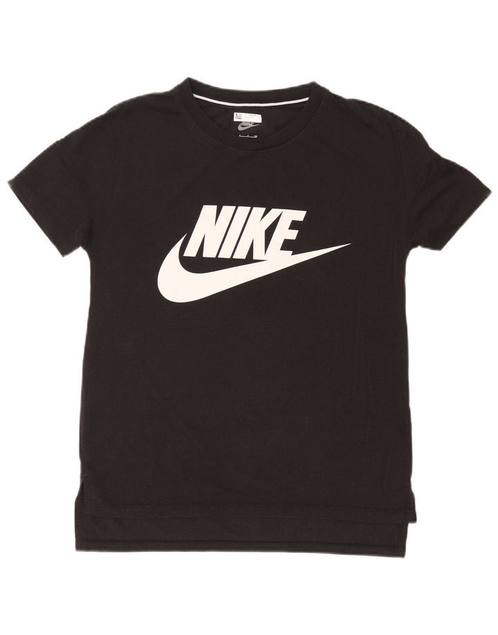 Nike T-shirt graphique pour homme, petit, noir, modal