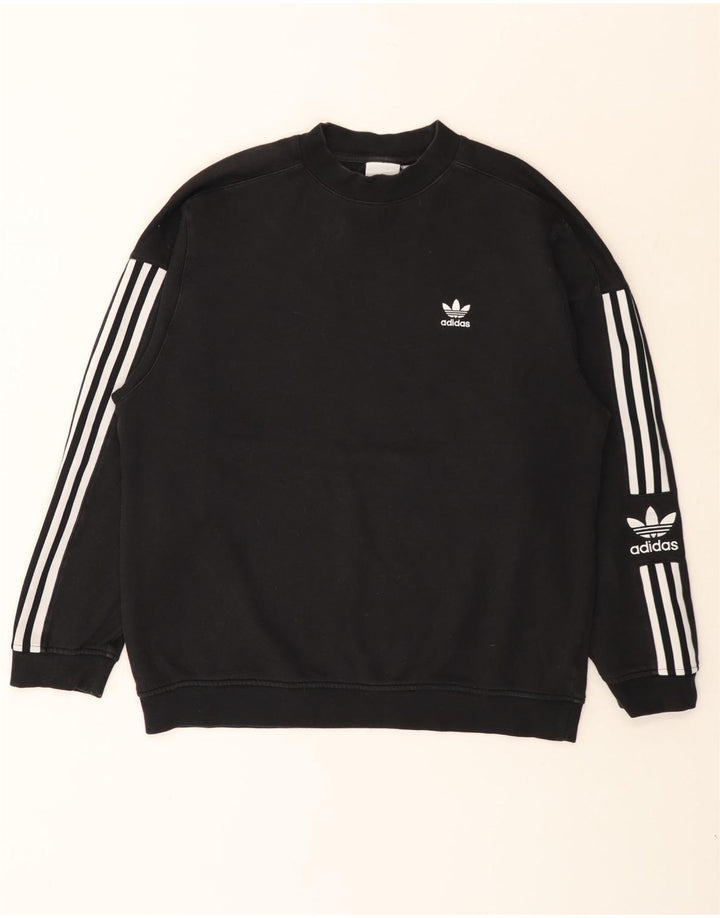 Adidas Sweat-shirt pour homme en coton noir moyen