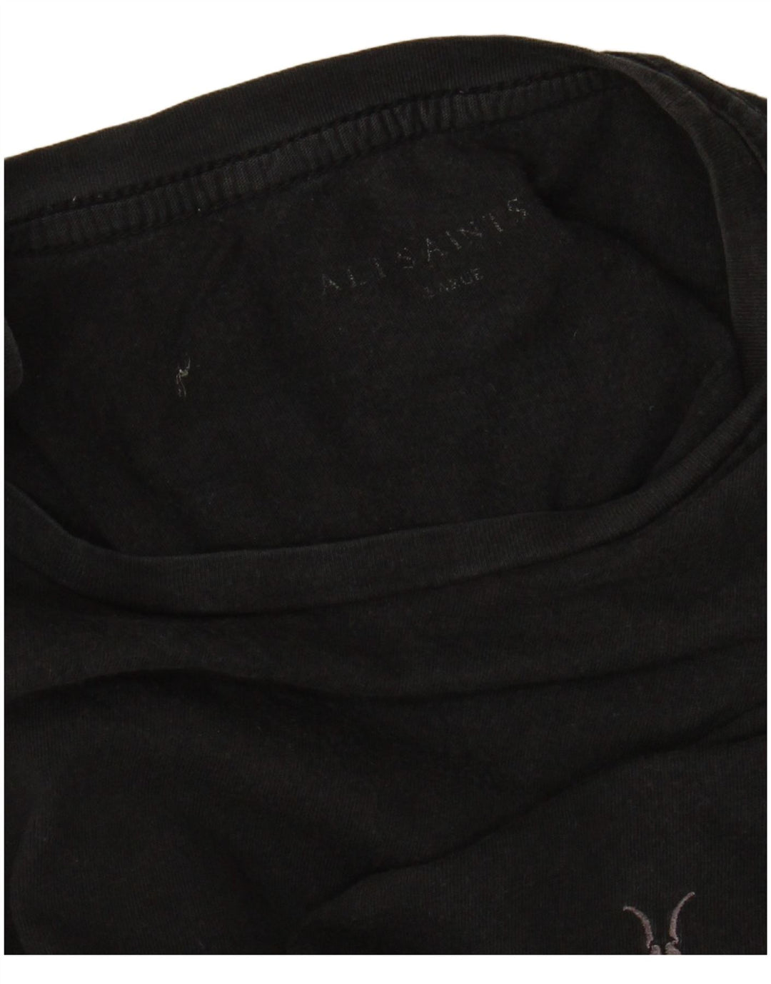 ALL SAINTS T-Shirt Homme Haut Large Noir