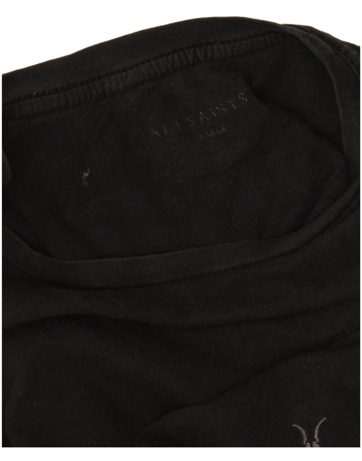 ALL SAINTS T-Shirt Homme Haut Large Noir