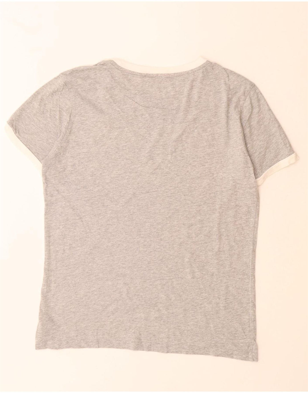 TOMMY HILFIGER T-Shirt Graphique Homme Petit Gris Colorblock Coton