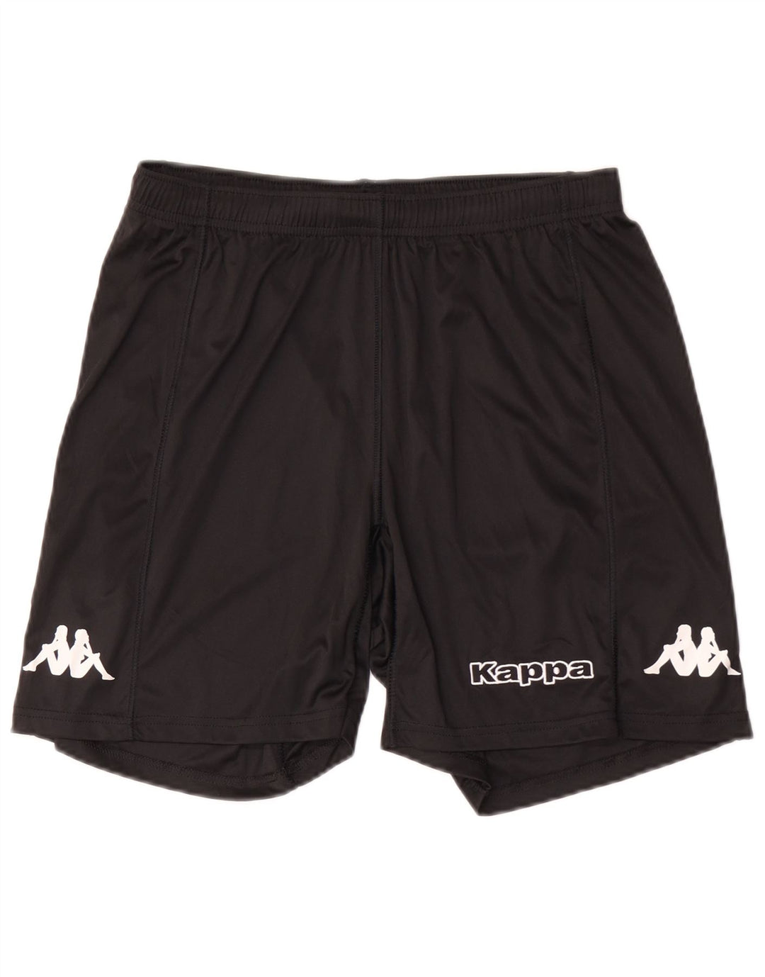Kappa Short de Sport Graphique Homme Noir Moyen Polyester