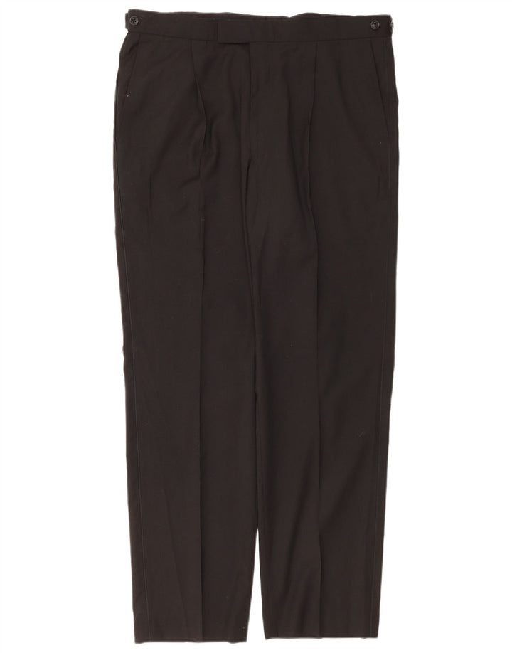 Marks & Spencer Pantalon de costume pour homme W36 L31 Noir Polyester