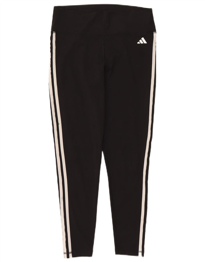 ADIDAS Leggings Aeroready pour femmes UK 16/18 Large Noir Polyester