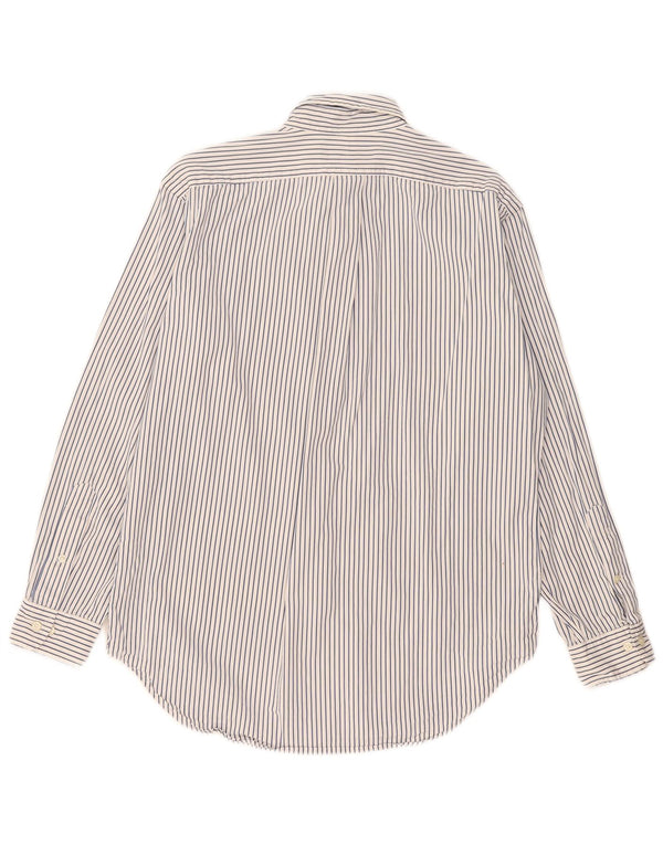 Ralph Lauren Chemise coupe classique pour homme Taille 15 1/2 Medium White Pinstripe