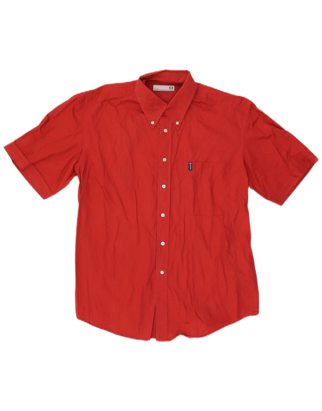 Sergio Tacchini Chemise à Manches Courtes Homme Rouge Moyen Coton