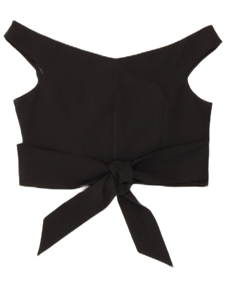 Coast Haut court à épaules dénudées pour femme UK 16 Large Noir Polyester