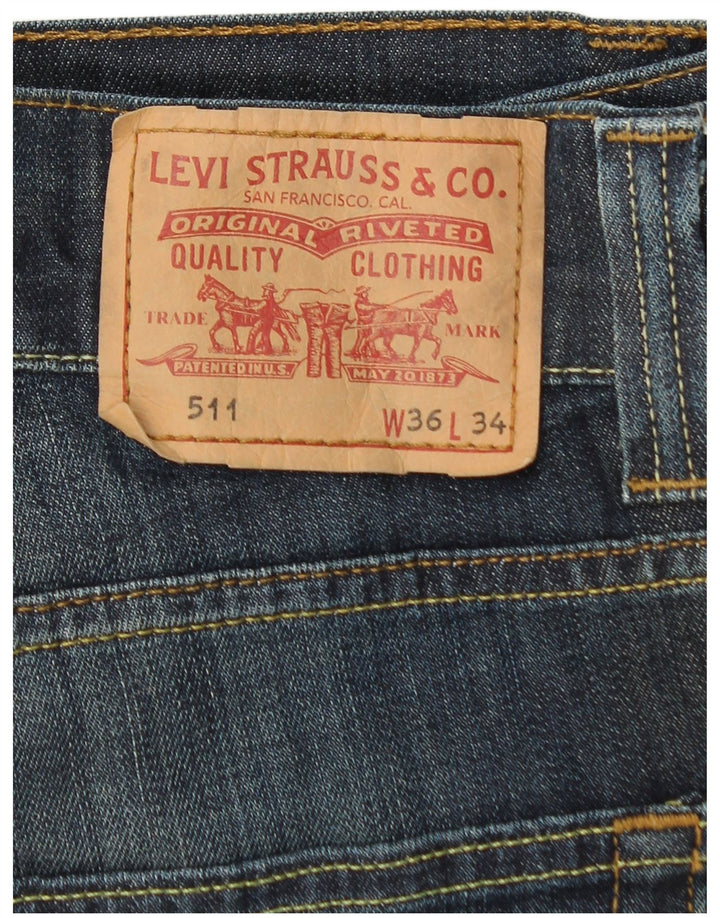 Levi's Jean Slim 511 Homme Bleu W36 L32 Coton