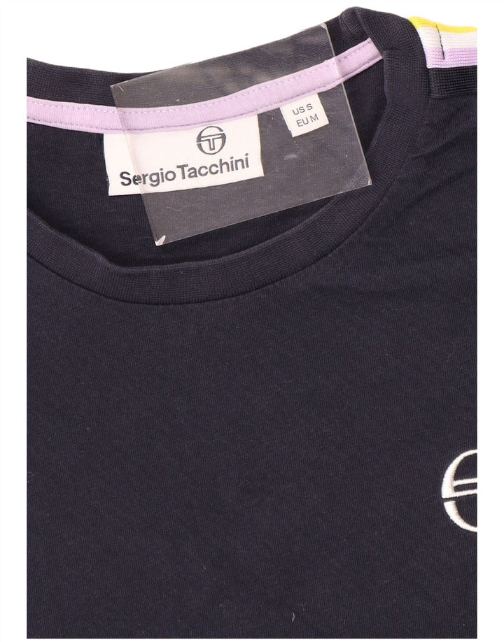 SERGIO TACCHINI T-Shirt Homme Haut Petit Bleu Marine Colourblock