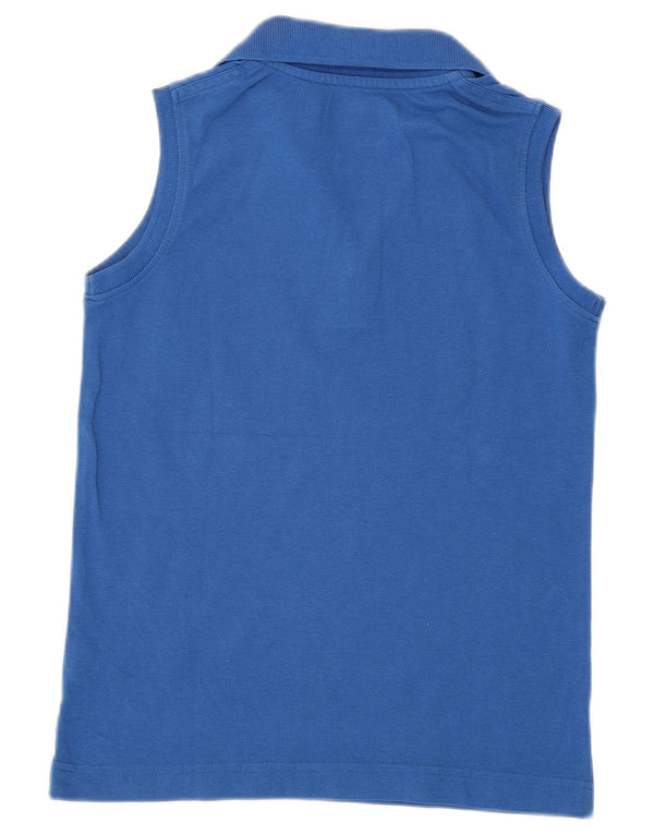 Kappa Polo sans manches pour femme UK 10 Small Bleu Coton
