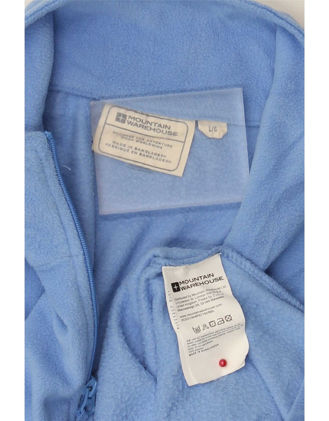 Mountain Warehouse Pull polaire à col zippé pour femme UK 16 Large Bleu Polyester
