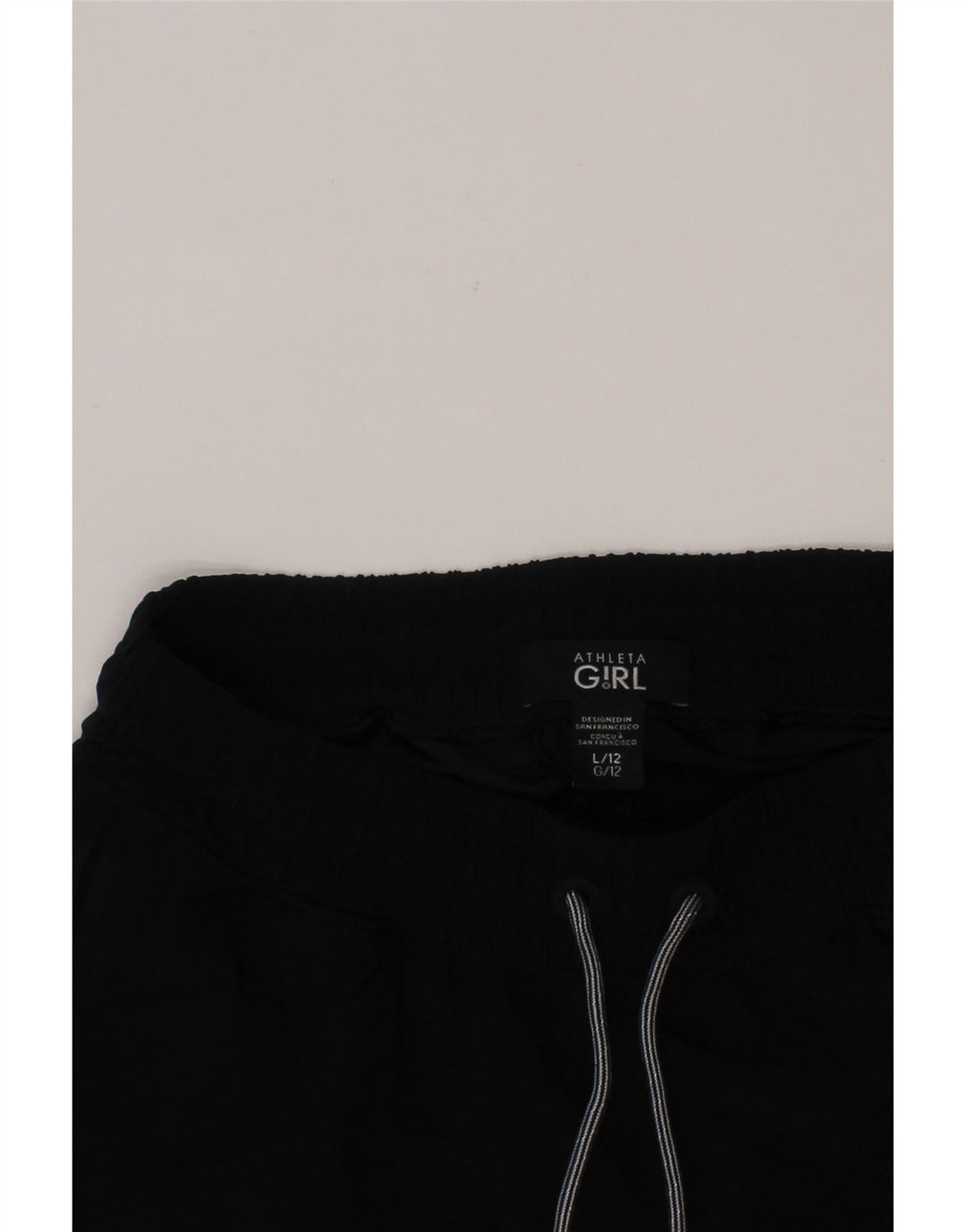 Short de sport fille ATHLETA 11-12 ans grand noir polyester