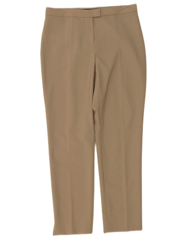 Les Copains Pantalon de costume droit pour femme EU 40 Medium W30 L27 Beige