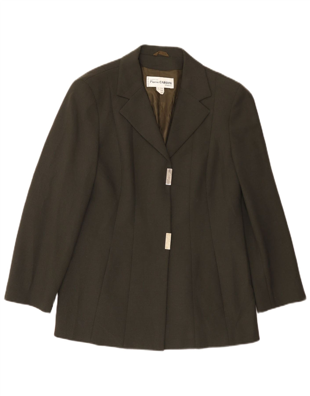 Pierre Cardin Veste Blazer Femme IT 44 Laine Vert Moyen