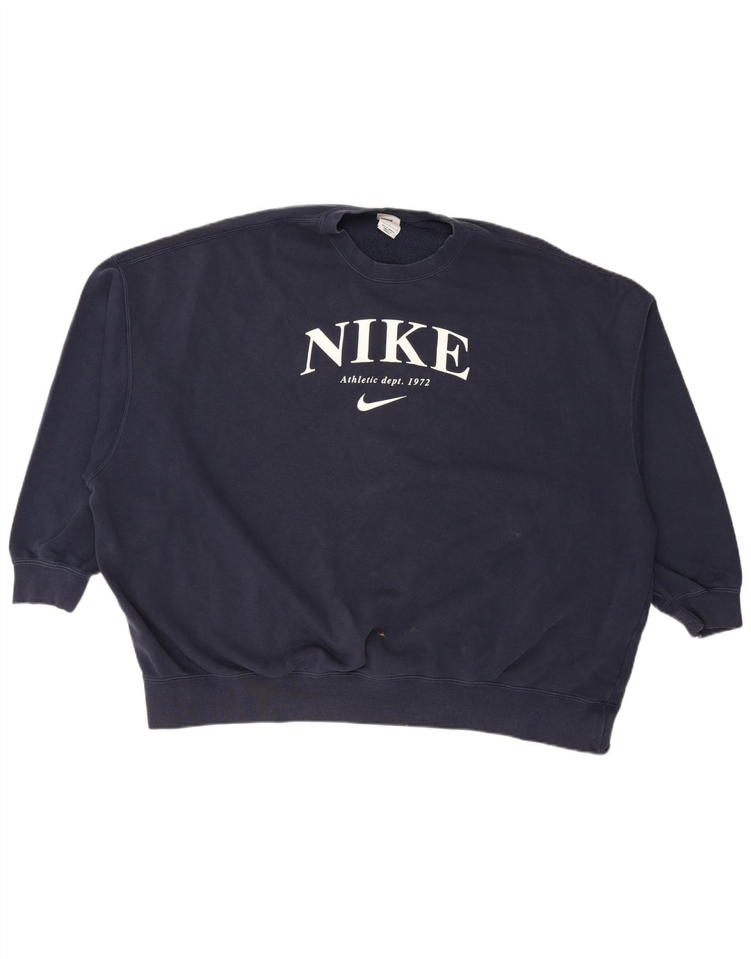 NIKE Sweat-shirt graphique surdimensionné pour femme UK 16 Large Bleu marine