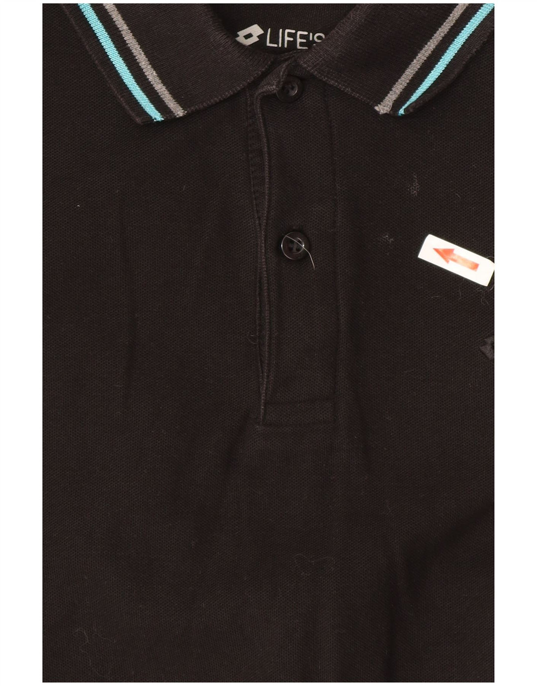 Lotto Polo Homme Grand Noir Coton