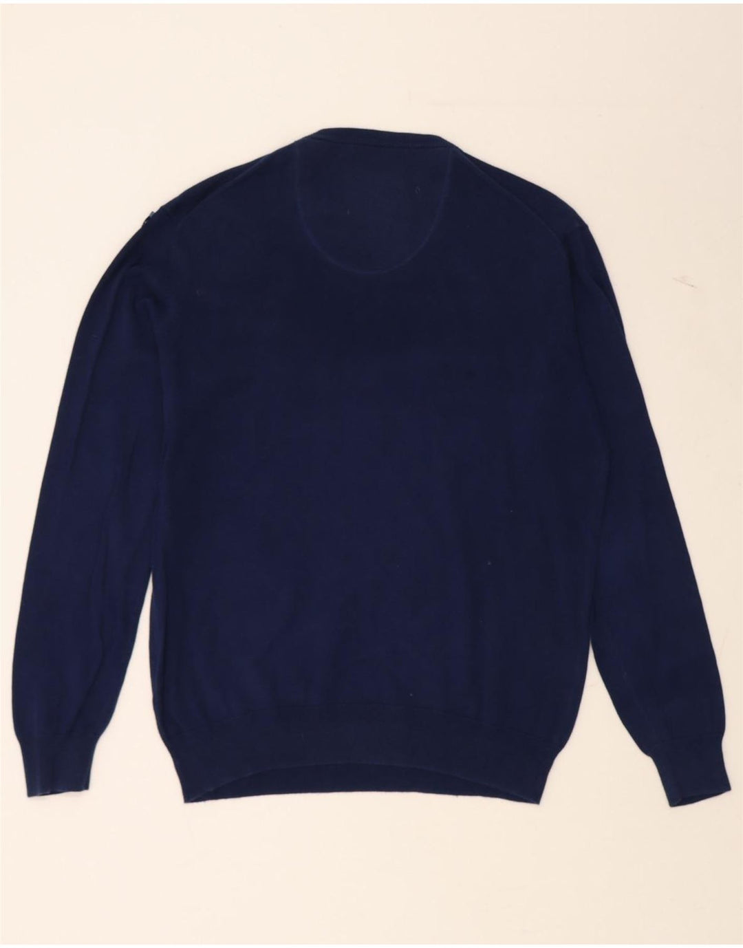HARMONT & BLAINE Mens V-Neck Jumper Sweater XL Navy Blue Vintage Harmont & Blaine and Second-Hand Harmont & Blaine from Messina Hembry 