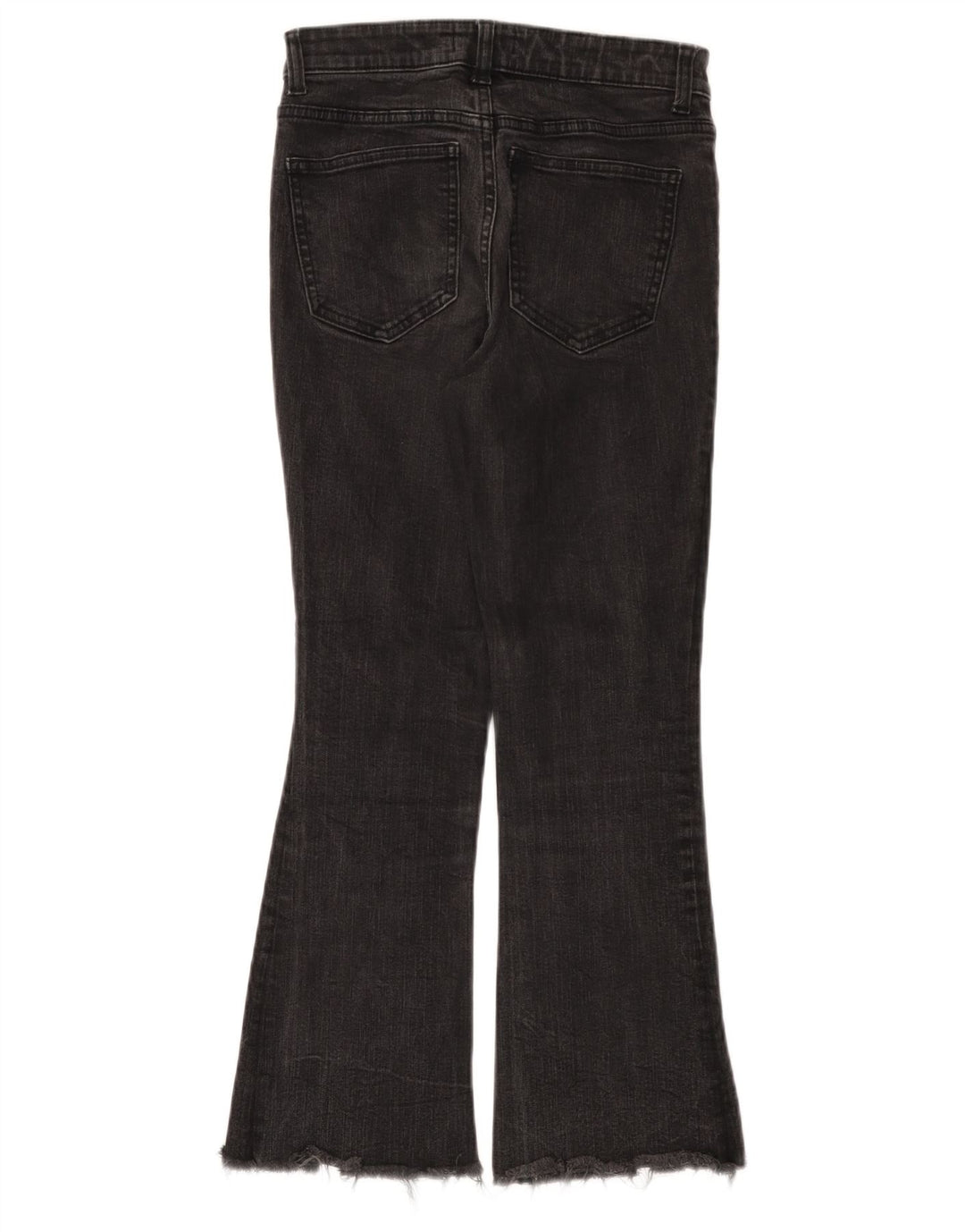 Jean évasé femme ZARA EU 38 Small W28 L25 coton noir