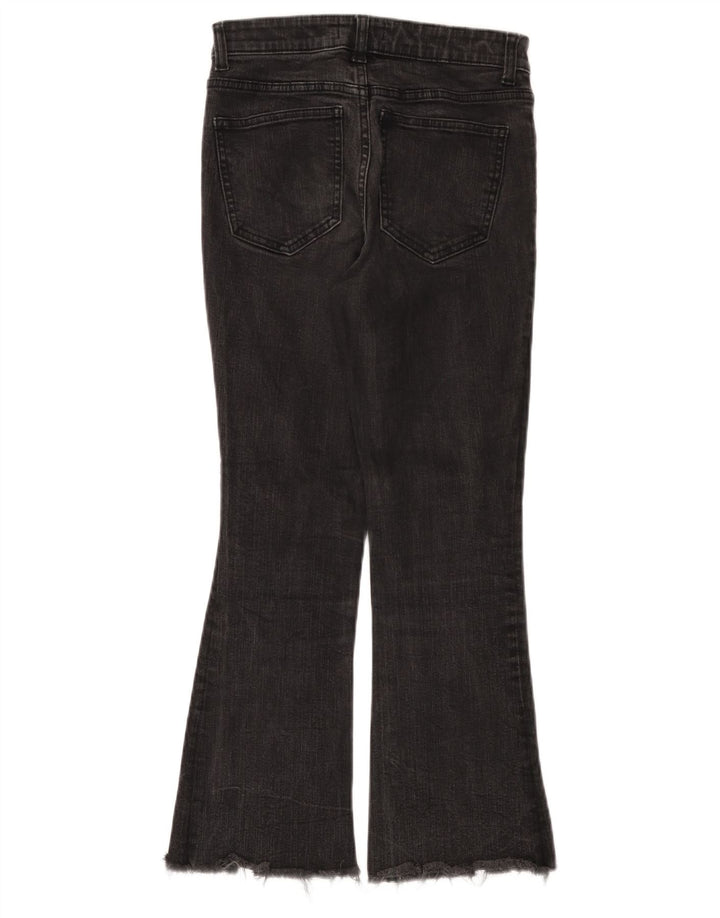 Jean évasé femme ZARA EU 38 Small W28 L25 coton noir