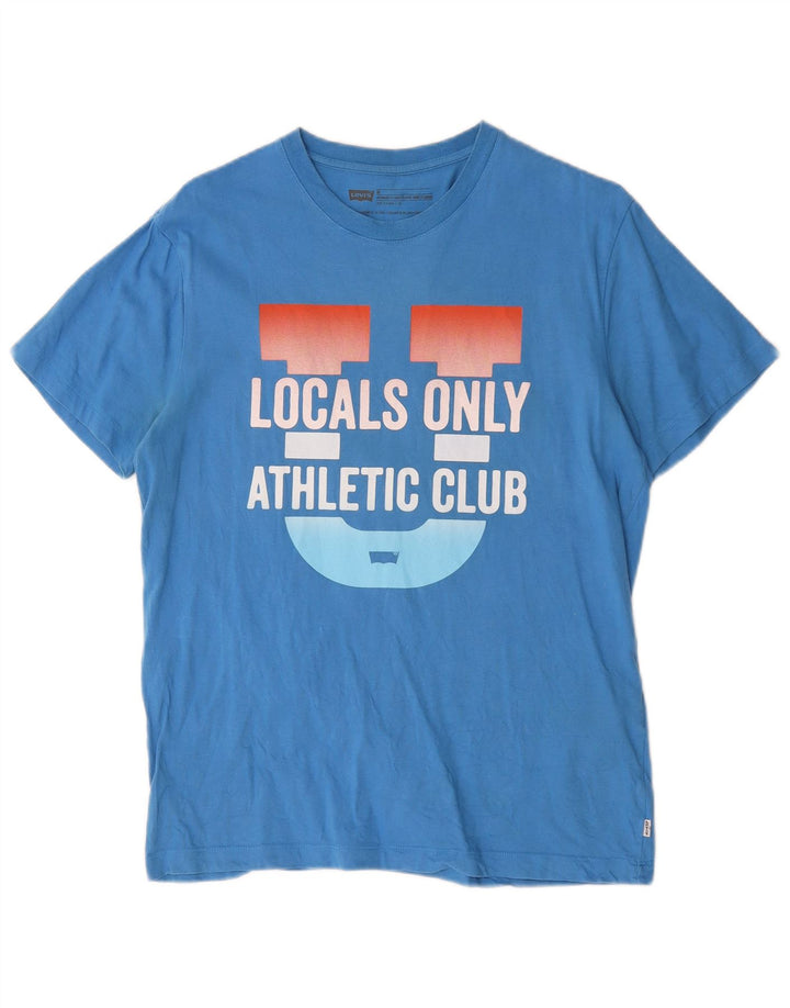 Levi's Tee-Shirt Standard Fit Graphic Homme Bleu Moyen Coton