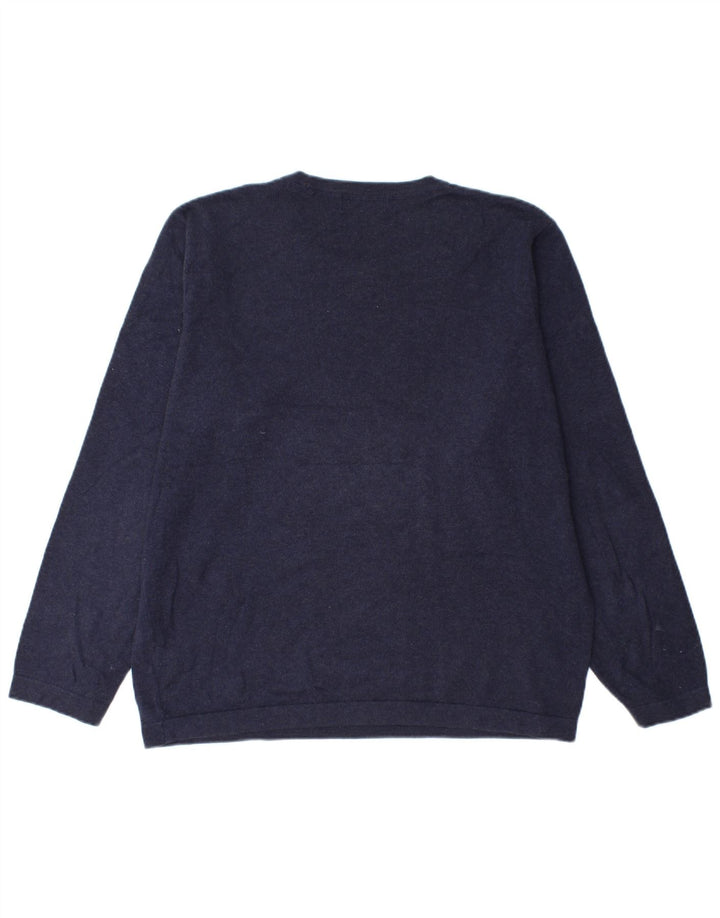 Marks & Spencer Pull à col rond Blue Harbour pour homme, grand bleu marine