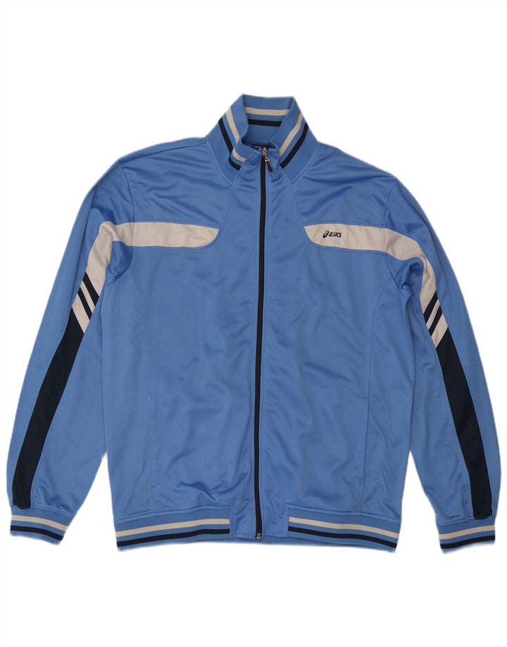 ASICS Veste de survêtement pour homme 2XL Bleu Colourblock