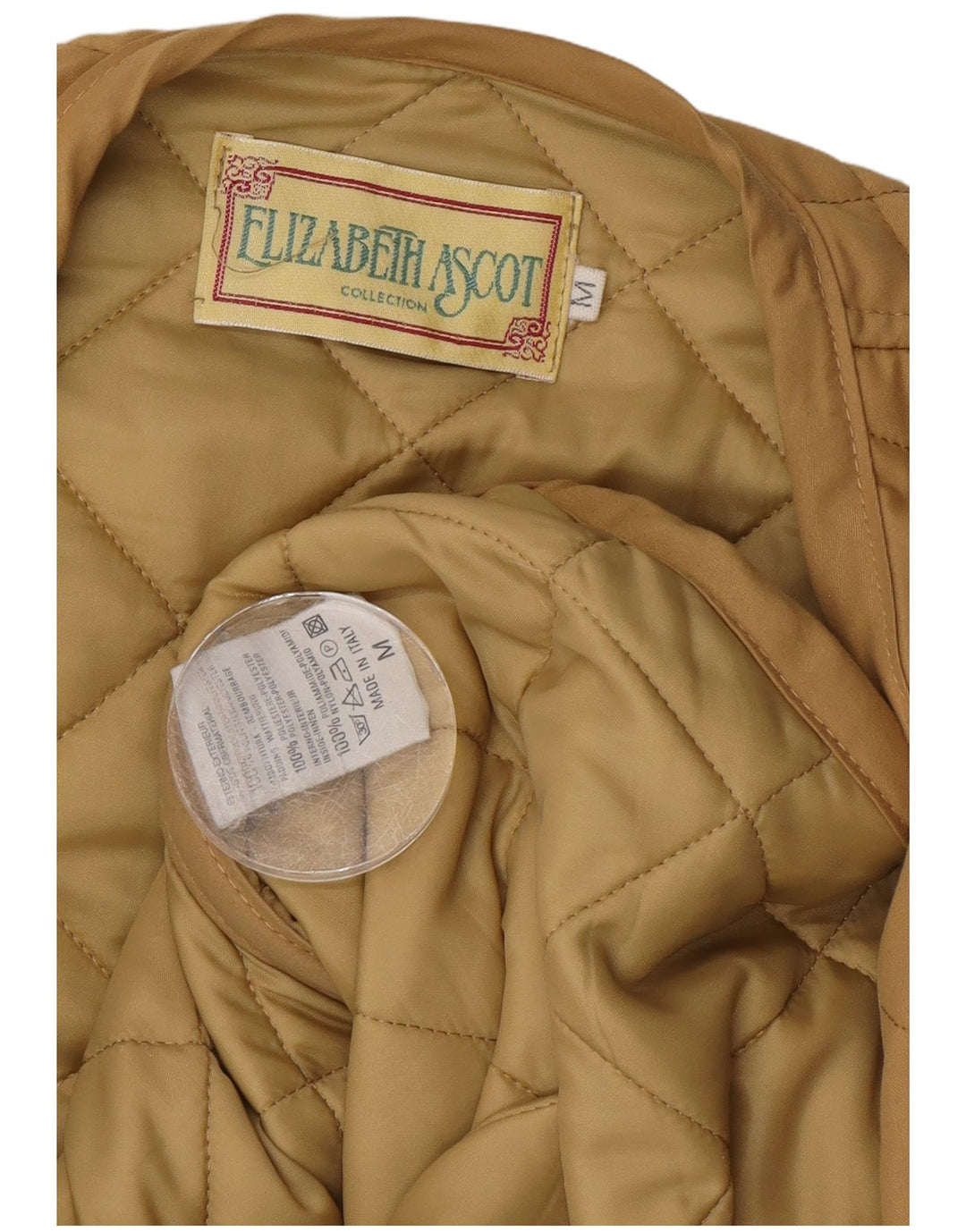 Elizabeth Ascot Gilet matelassé pour femme UK 44 Polyester beige moyen