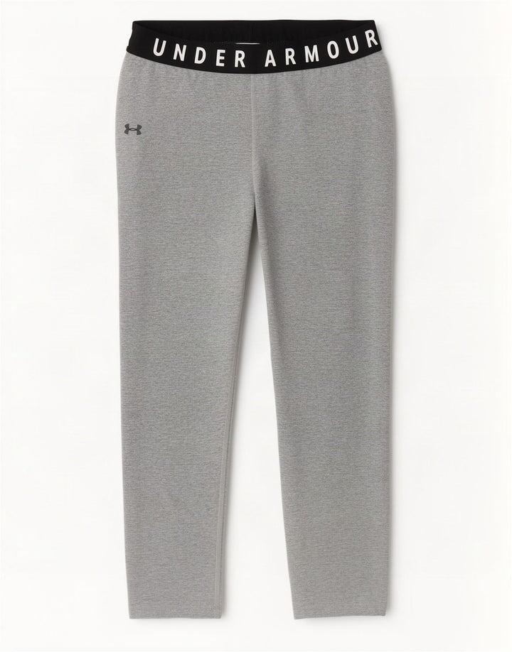 Under Armour Legging Capri Graphique Femme UK 8 Small Gris Colorblock