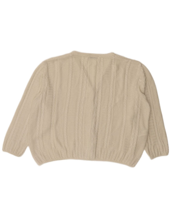 Marks & Spencer Pull cardigan surdimensionné pour femme UK 18 XL Blanc