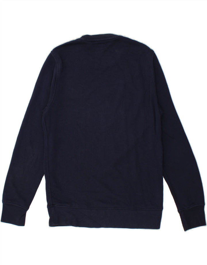 LEVI'S Mens Graphic Sweatshirt Jumper Small Navy Blue Cotton Vintage Levi's and Second-Hand Levi's from Messina Hembry 